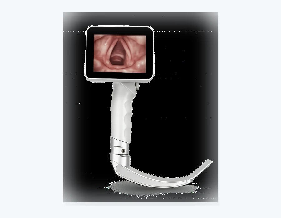 Video laryngoscope for human airway management